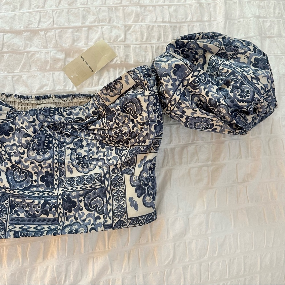 NWT Abercrombie Puff Sleeve Top - Picture 5 of 7